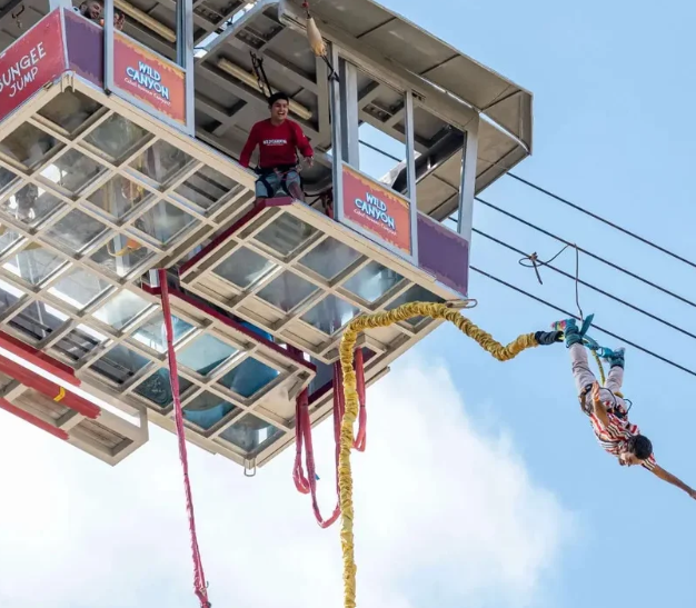 Wild Canyon Bungee Jump — Only Glass-Floored Gondola Bungee in Mexico